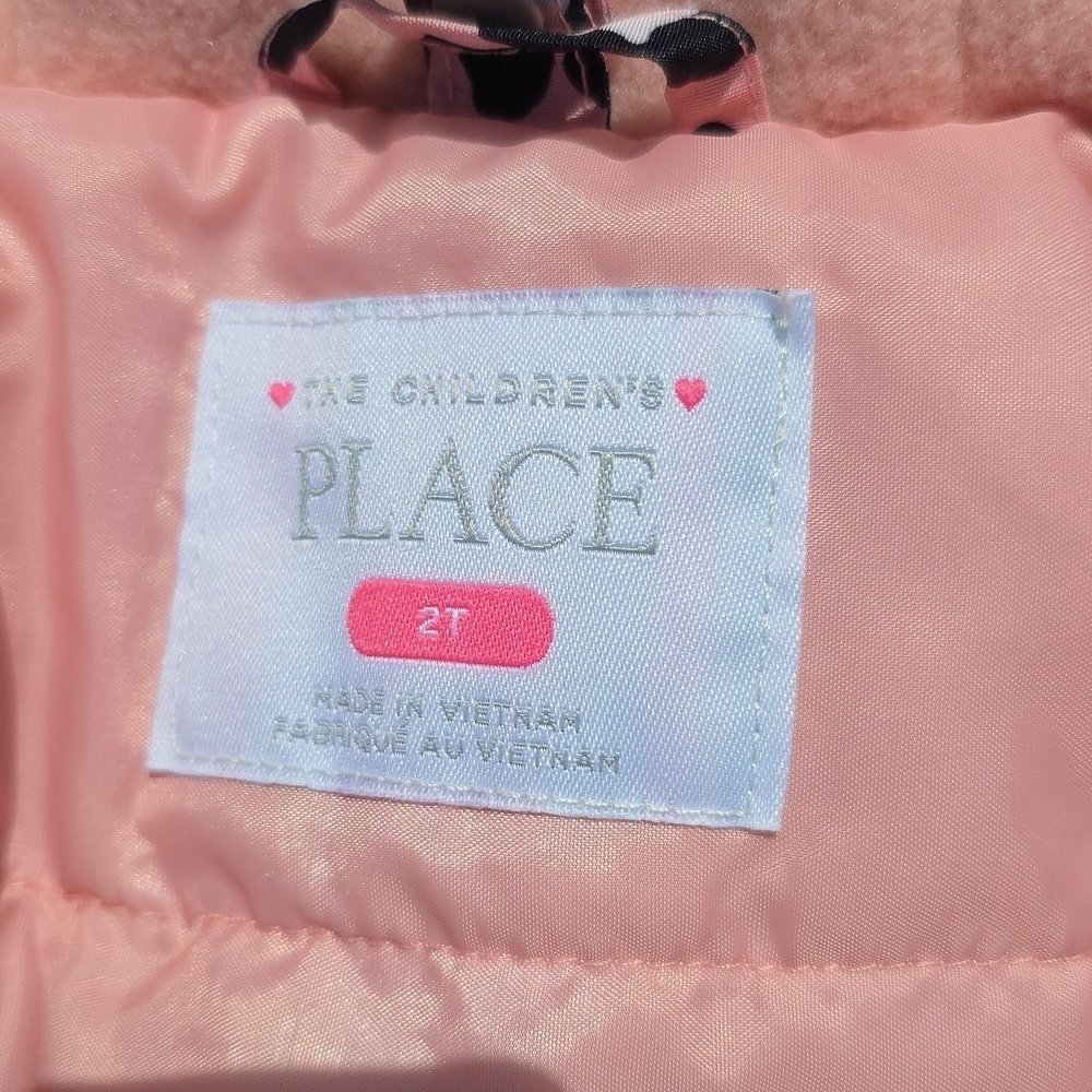 The Childrens Place -Pink Leopard Print Hooded Jacket. Size 2T. NWOT - Picture 4 of 8